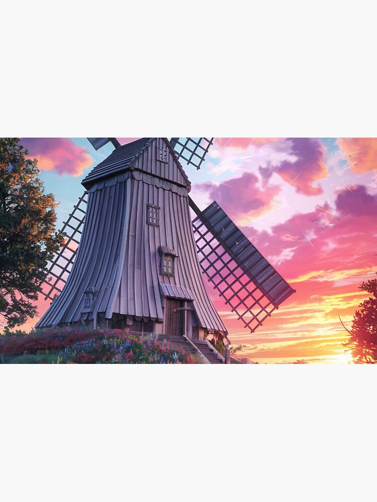 Thumbnail 4 of 4, Coffee Mug, Windmill At Sunset designed and sold by Patricks-Art.