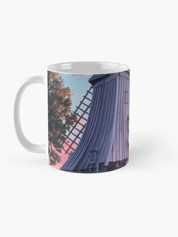 Thumbnail 3 of 6, Coffee Mug, Windmill At Sunset designed and sold by Patricks-Art.