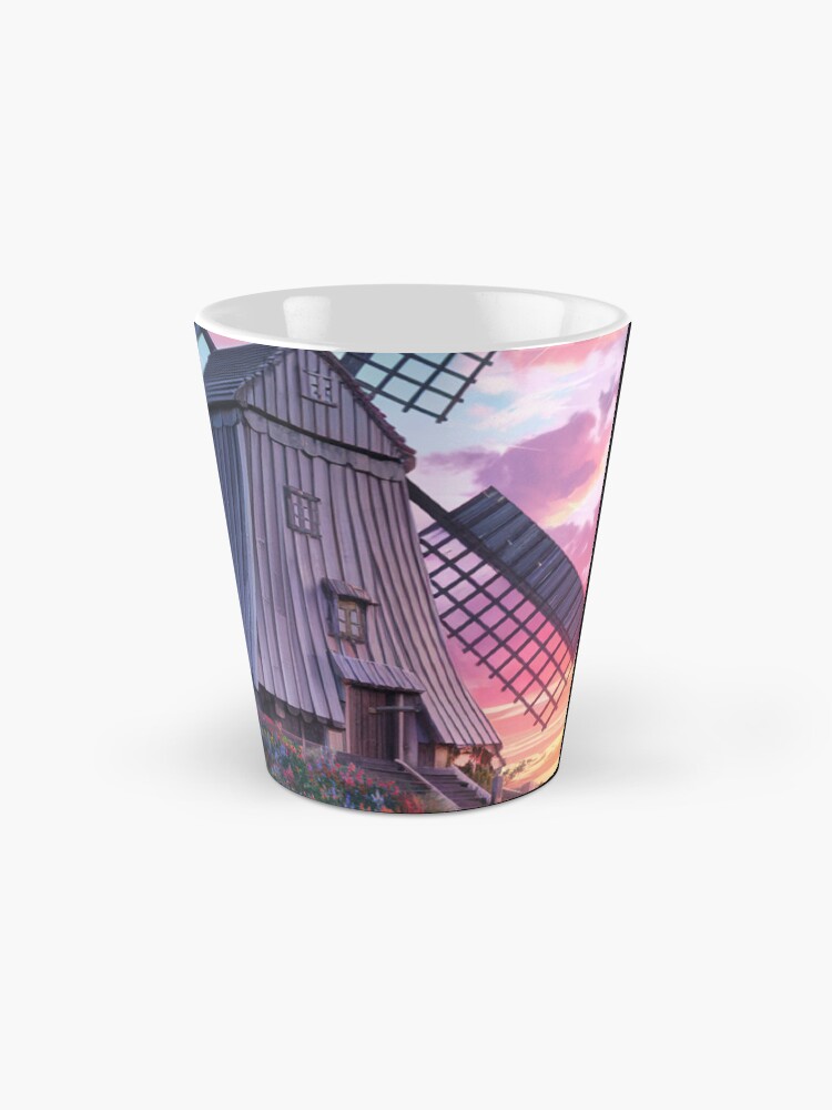 Thumbnail 2 of 4, Coffee Mug, Windmill At Sunset designed and sold by Patricks-Art.