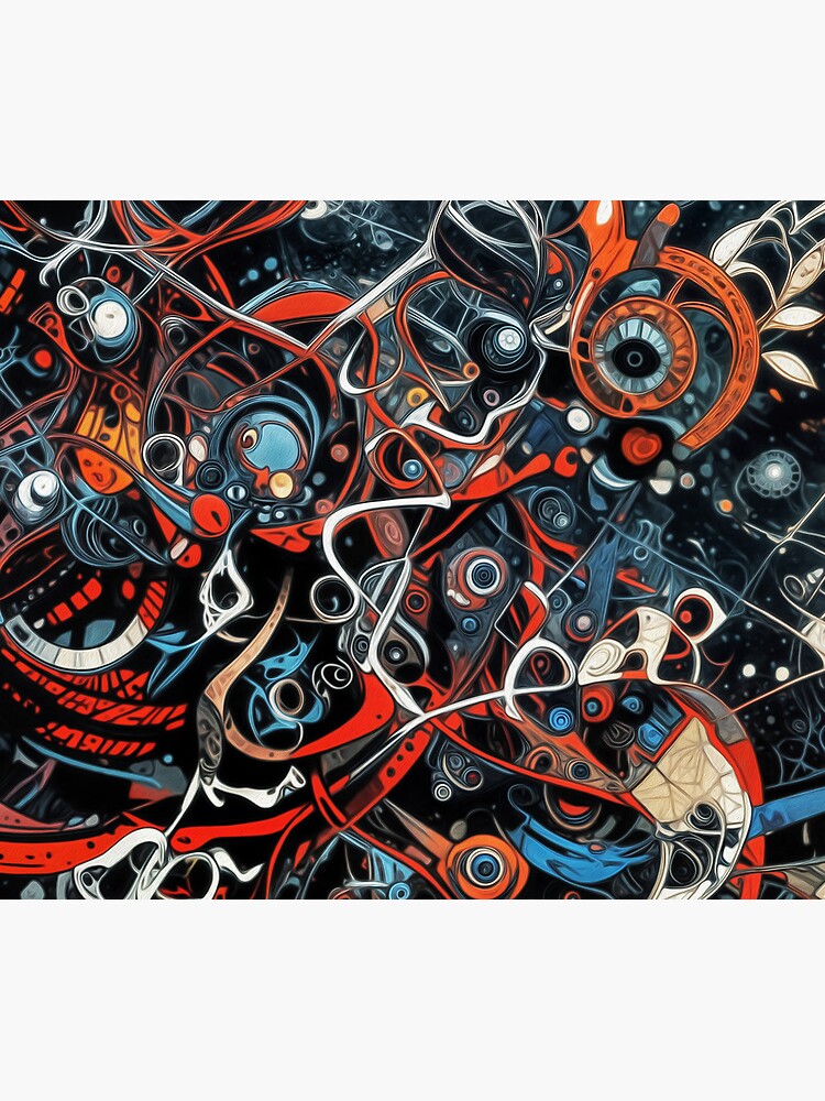 Aperçu 5 sur 5. Tapis de souris avec l'œuvre Alcaloids 218 créée et vendue par oduchossoir.