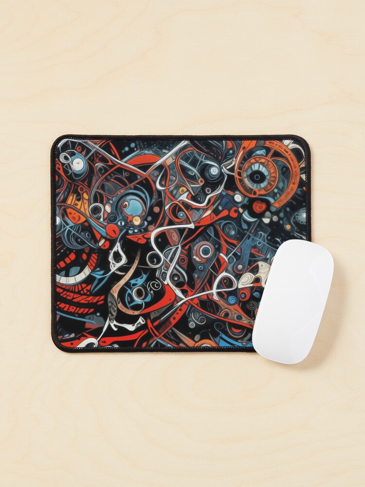 Aperçu 1 sur 5. Tapis de souris avec l'œuvre Alcaloids 218 créée et vendue par oduchossoir.