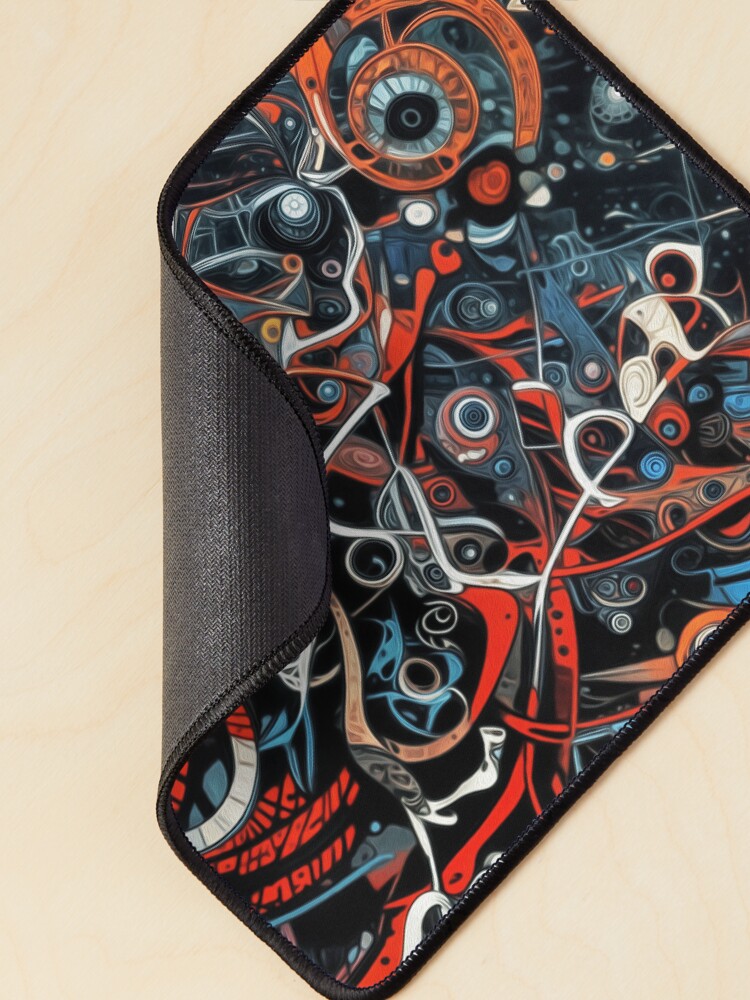 Aperçu 2 sur 5. Tapis de souris avec l'œuvre Alcaloids 218 créée et vendue par oduchossoir.