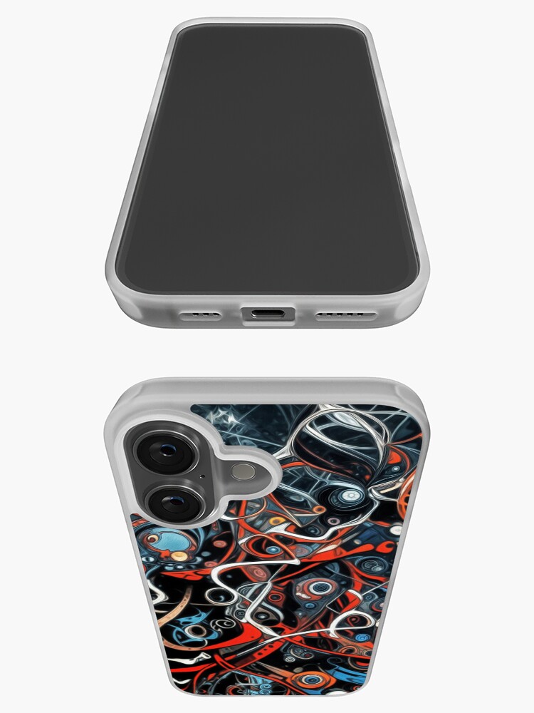Aperçu 3 sur 5. Coque iPhone avec l'œuvre Alcaloids 218 créée et vendue par oduchossoir.