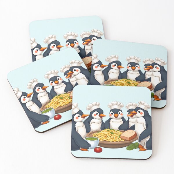 Item preview, Penguin Pasta Feast designed and sold by Dakson Design - Fantasy Art.