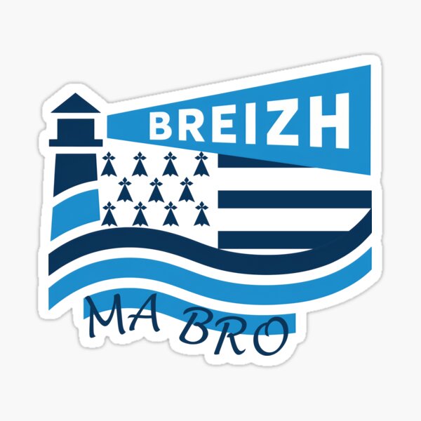 Aperçu de l'œuvre Breizh Ma Bro Phare Drapeau Breton créée et vendue par RevesdeBretagne.