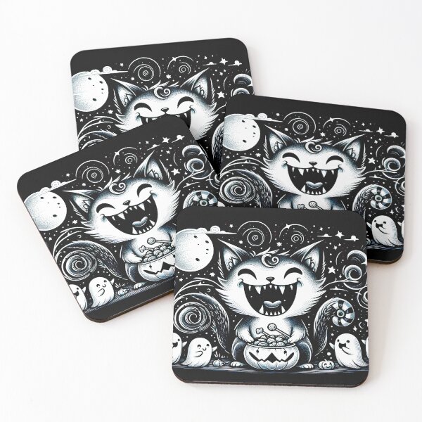 Item preview, Ghosts Want Treats From Happy Vampire Cat designed and sold by HappyHavenStu.