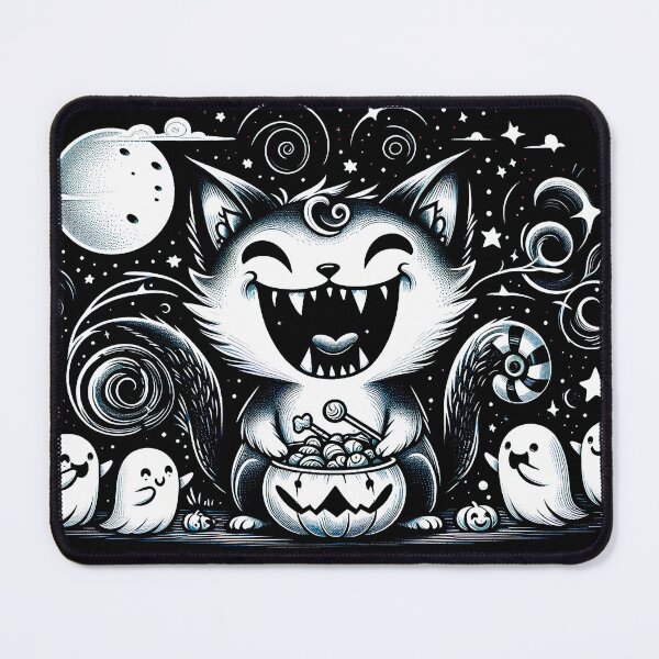 Item preview, Ghosts Want Treats From Happy Vampire Cat designed and sold by HappyHavenStu.