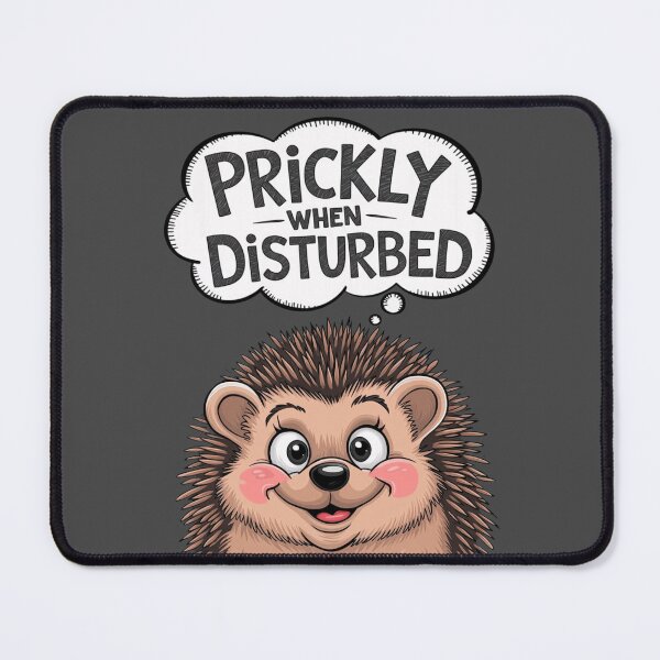 Item preview, Prickly When Disturbed Hedgehog Cartoon - Cute and Funny Animal Design designed and sold by Witsprings.
