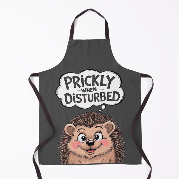 Item preview, Prickly When Disturbed Hedgehog Cartoon - Cute and Funny Animal Design designed and sold by Witsprings.