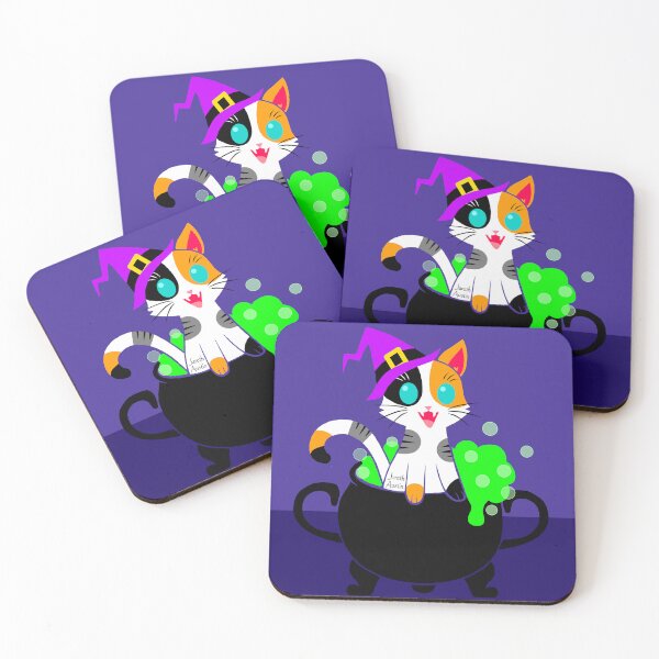 Item preview, Calico Kitten In A Cauldron designed and sold by Dafu Arts.
