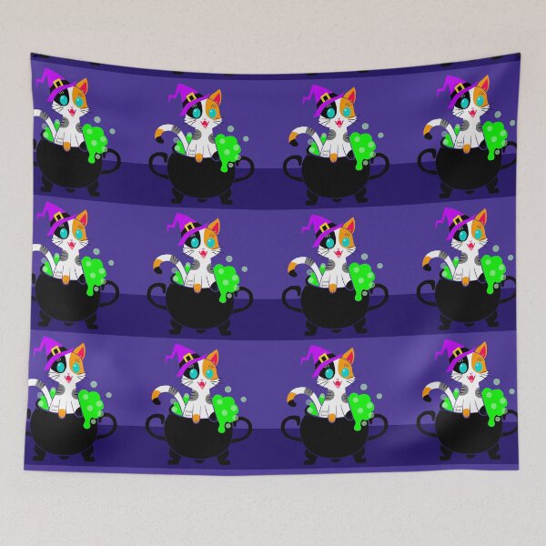 Item preview, Calico Kitten In A Cauldron designed and sold by Dafu Arts.