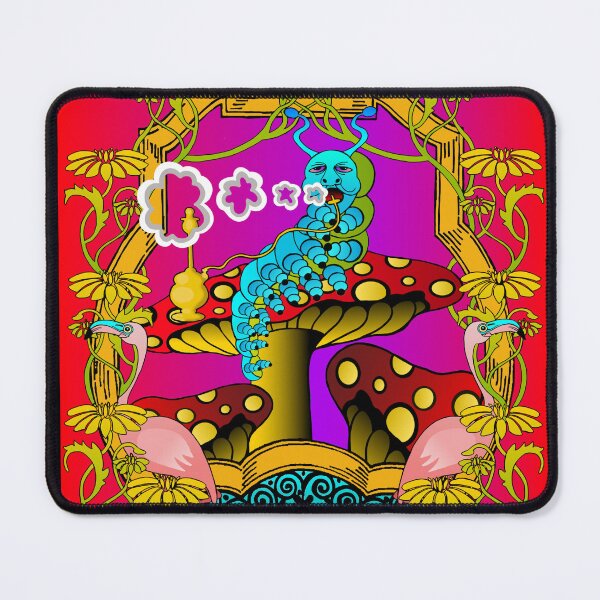 Item preview, Psychedelic Smoking Catapilliar designed and sold by MelGaleIllustration .