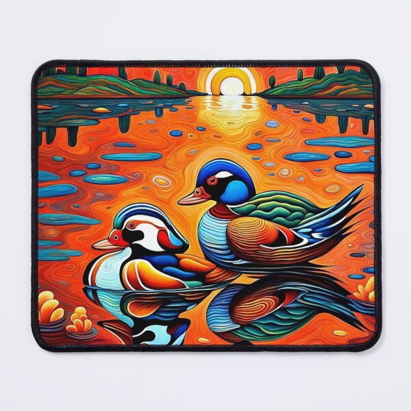 Item preview, Mandarin Ducks at sunset designed and sold by George Hutton Hunter.