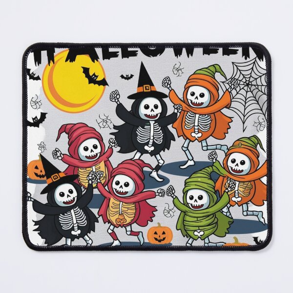 Item preview, Charming Microbes as Skeletons in a Halloween Party designed and sold by AdoraSticks.