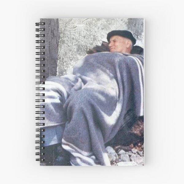 Item preview, Karol Wojtyla St Pope John Pope II Hiking Sleeping under the tree designed and sold by Dominika Farkašová.