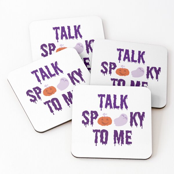 Item preview, Talk Spooky To Me Purple Ghost Pumpkin Boo Cute designed and sold by Sketchbook Studio by Aqsaa.