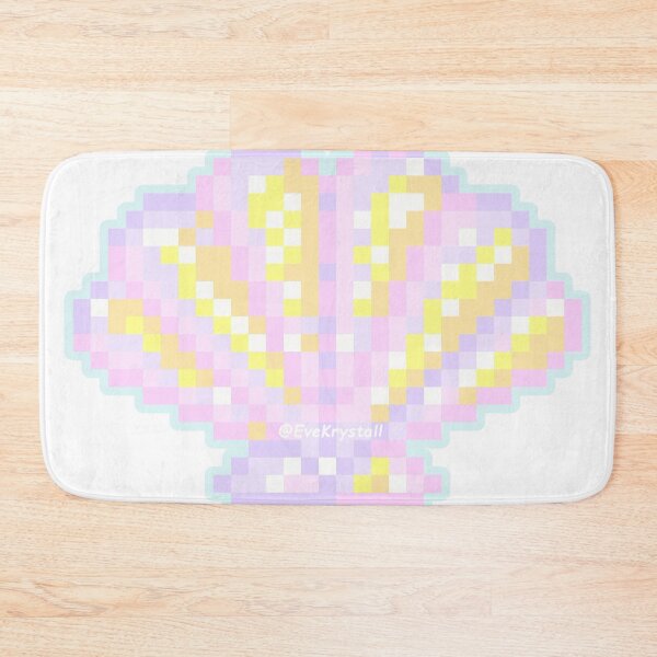 Item preview, Pastel Holographic Scallop Sea-Shell Sticker (Pixel_Art) designed and sold by EveKrystall.