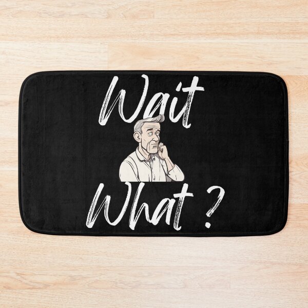 Item preview, Confused Man Cartoon: Wait What Reaction Meme designed and sold by ramith-concept.