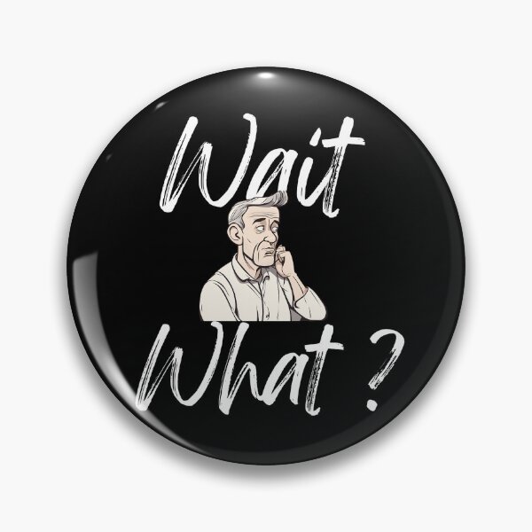 Item preview, Confused Man Cartoon: Wait What Reaction Meme designed and sold by ramith-concept.