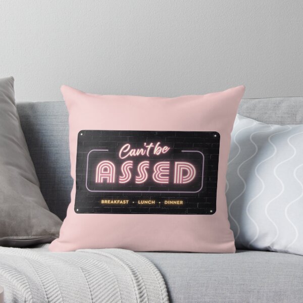 Item preview, Funny Neon Sign "Can't Be Assed" – Humourous Wall Art for Chill Vibes designed and sold by Stevie-Please.