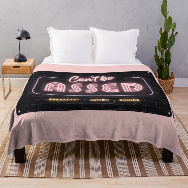 Item preview, Funny Neon Sign "Can't Be Assed" – Humourous Wall Art for Chill Vibes designed and sold by Stevie-Please.
