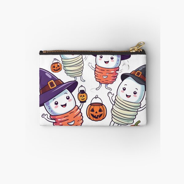Item preview, Witchy Fungi and Bacteria Holding Halloween Lanterns designed and sold by AdoraSticks.