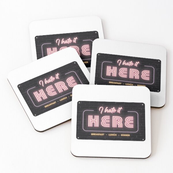 Item preview, Funny Neon Sign "I Hate It Here" – Humorous Wall Art for Bad Days designed and sold by Stevie-Please.