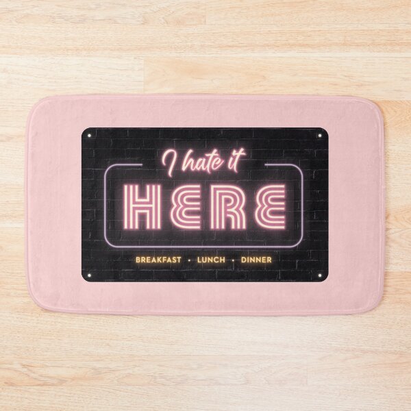 Item preview, Funny Neon Sign "I Hate It Here" – Humorous Wall Art for Bad Days designed and sold by Stevie-Please.