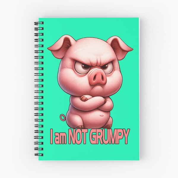 Item preview, Grumpy sarcastic pink pig designed and sold by LoneAngel.