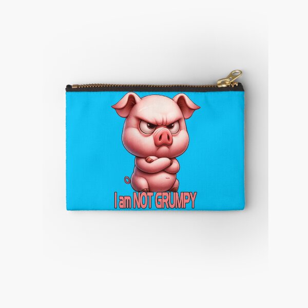 Item preview, Grumpy sarcastic pink pig designed and sold by LoneAngel.