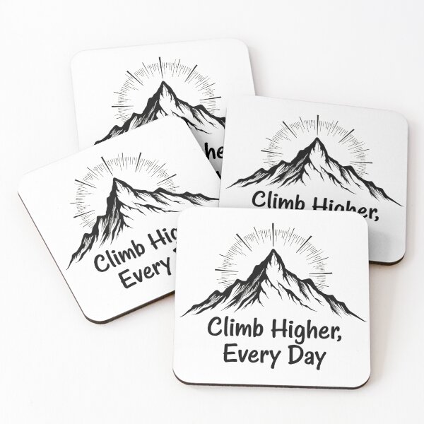 Item preview, Climb Higher Every Day: Mountain Motivation designed and sold by PosiPrints.