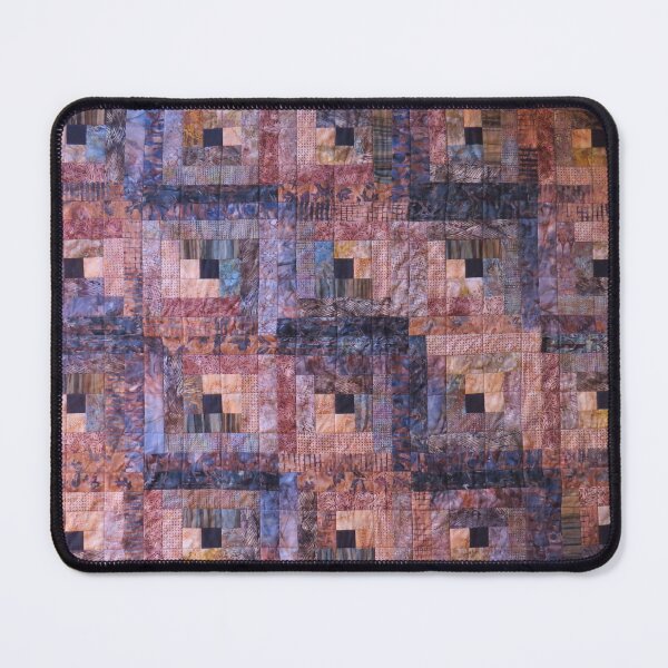 Item preview, "Leafy" Log Cabin Quilt designed and sold by Jean Gregory Evans.