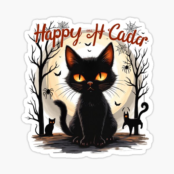 Tonight, the Black Cat Leads! Sticker