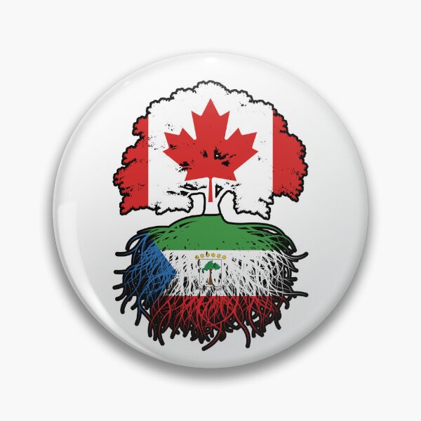 Item preview, Equatorial Guinea Equatorial Guinean Canadian Canada Tree Roots Flag designed and sold by FlagX.