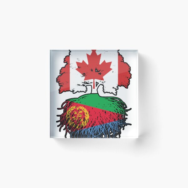 Item preview, Eritrea Eritrean Canadian Canada Tree Roots Flag designed and sold by FlagX.