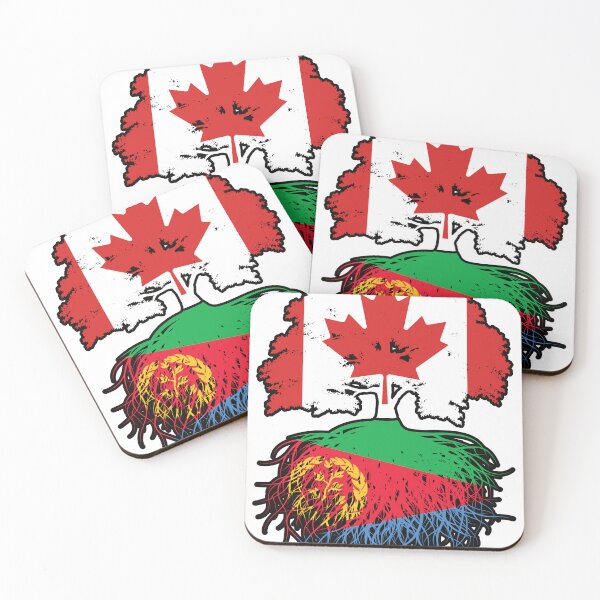 Item preview, Eritrea Eritrean Canadian Canada Tree Roots Flag designed and sold by FlagX.