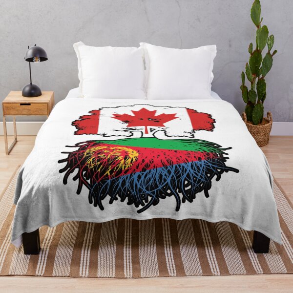 Item preview, Eritrea Eritrean Canadian Canada Tree Roots Flag designed and sold by FlagX.