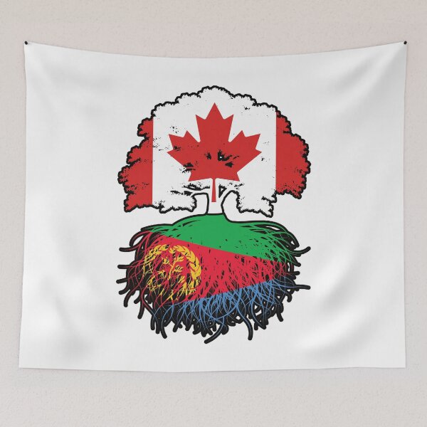 Item preview, Eritrea Eritrean Canadian Canada Tree Roots Flag designed and sold by FlagX.