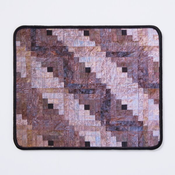 Item preview, "Winter Leaves" Log Cabin Quilt designed and sold by Jean Gregory Evans.