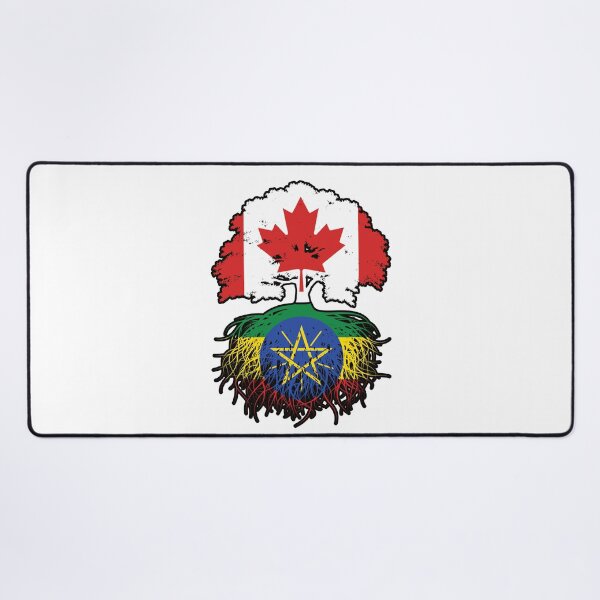 Item preview, Ethiopia Ethiopian Canadian Canada Tree Roots Flag designed and sold by FlagX.