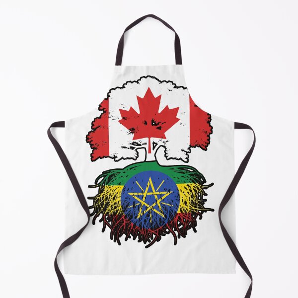 Item preview, Ethiopia Ethiopian Canadian Canada Tree Roots Flag designed and sold by FlagX.