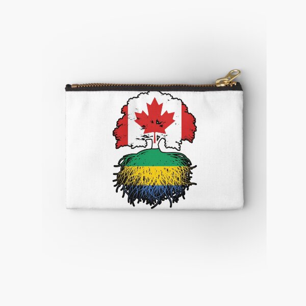 Item preview, Gabon Gabonese Canadian Canada Tree Roots Flag designed and sold by FlagX.