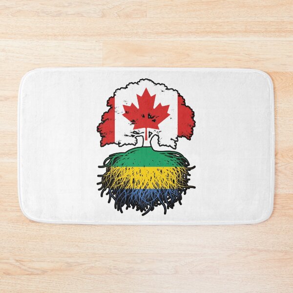 Item preview, Gabon Gabonese Canadian Canada Tree Roots Flag designed and sold by FlagX.