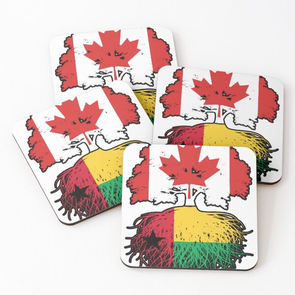 Item preview, Guinea-Bissau Bissau-Guinean Canadian Canada Tree Roots Flag designed and sold by FlagX.