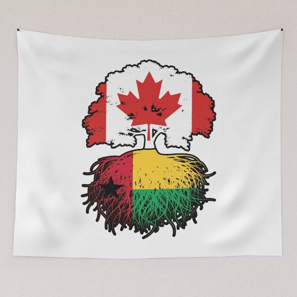 Item preview, Guinea-Bissau Bissau-Guinean Canadian Canada Tree Roots Flag designed and sold by FlagX.