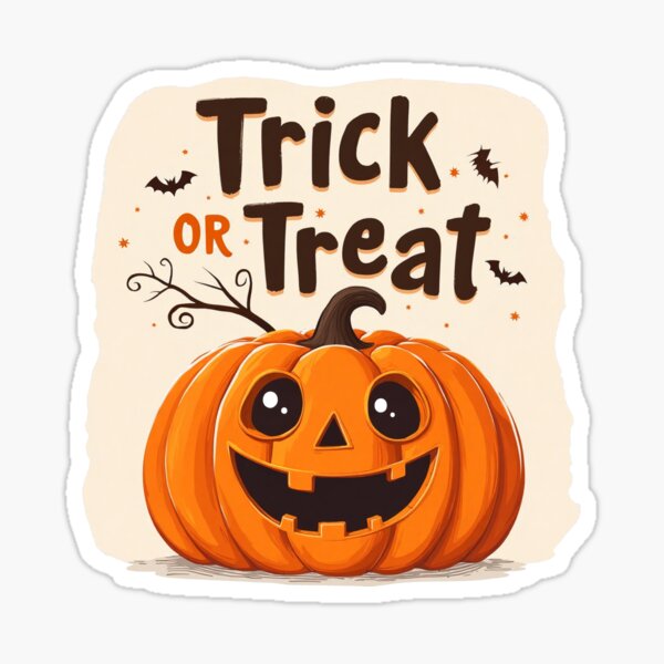 Trick or Treat! The Night has Just Begun! Sticker