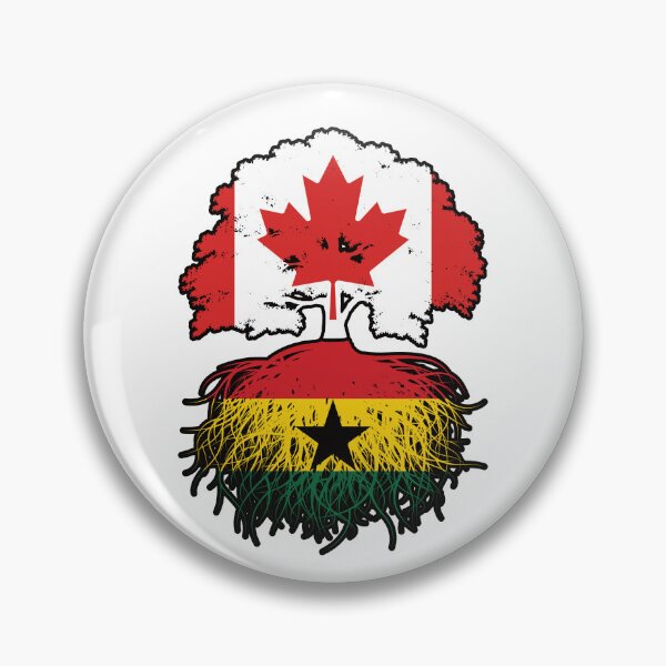 Item preview, Ghana Ghanaian Canadian Canada Tree Roots Flag designed and sold by FlagX.