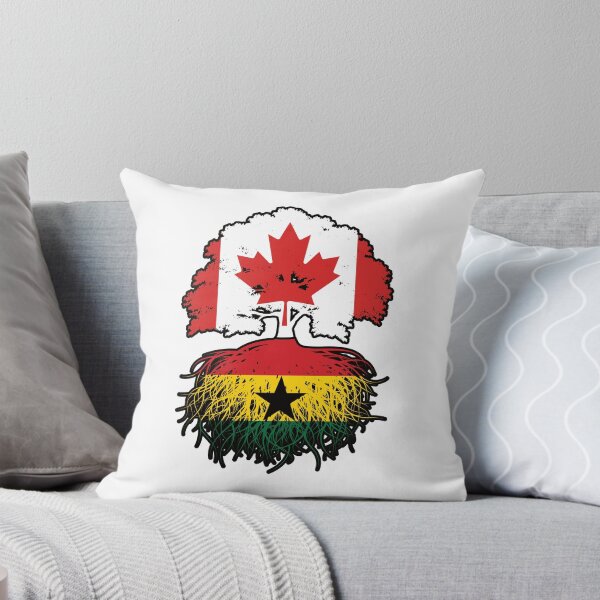 Item preview, Ghana Ghanaian Canadian Canada Tree Roots Flag designed and sold by FlagX.