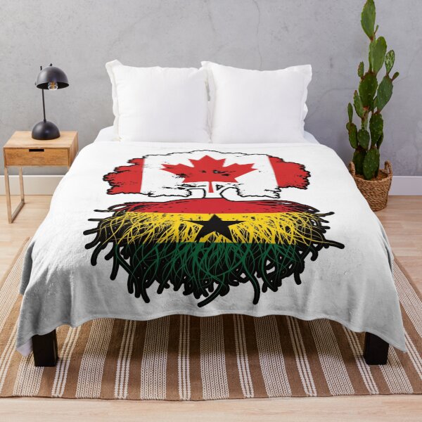 Item preview, Ghana Ghanaian Canadian Canada Tree Roots Flag designed and sold by FlagX.