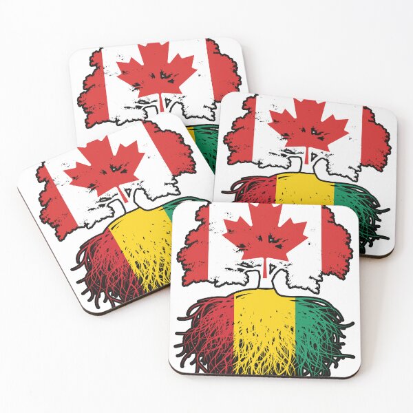 Item preview, Guinea Guinean Canadian Canada Tree Roots Flag designed and sold by FlagX.